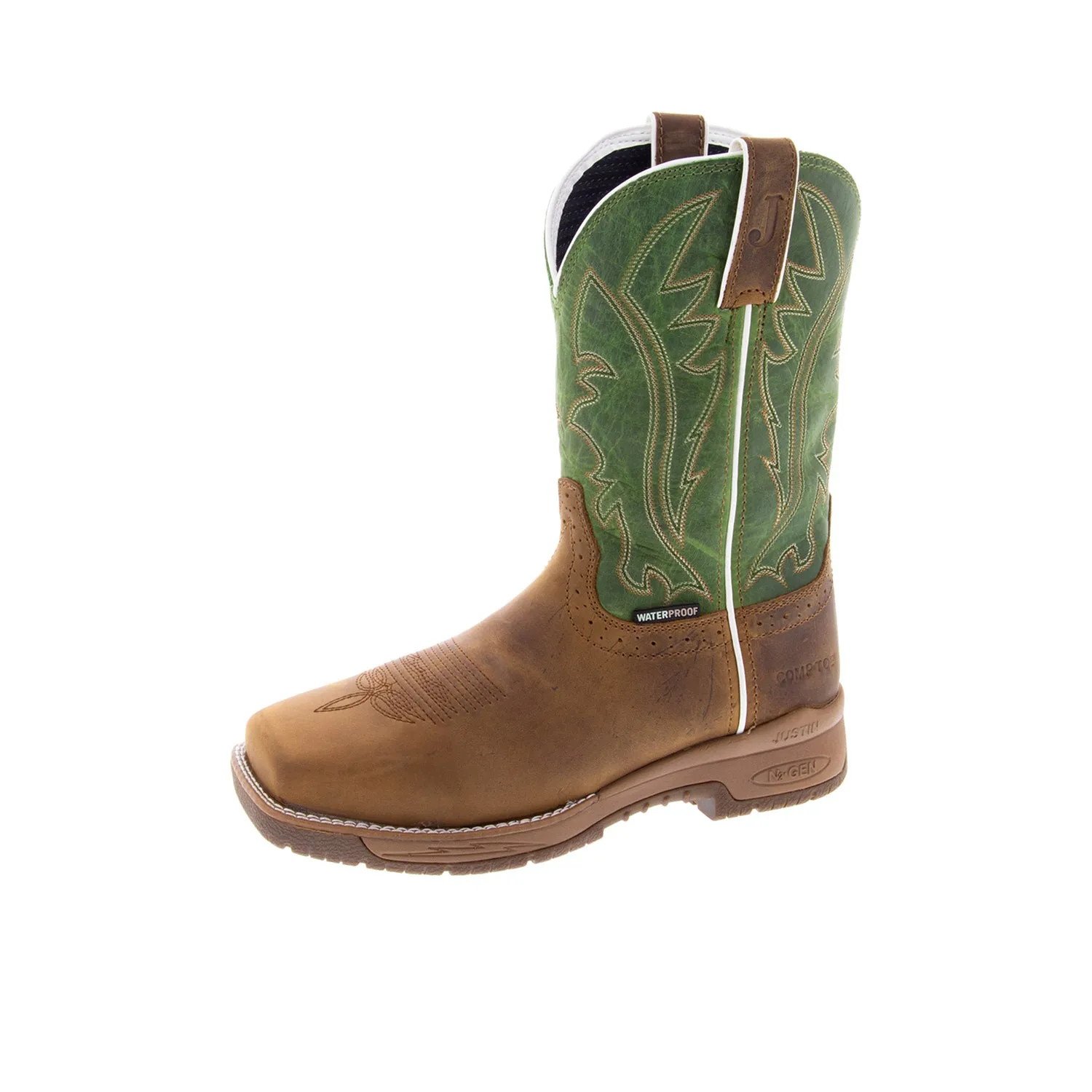 Justin Boots Men's Nitread 11" Waterproof Nano Comp Toe Work Boot sold by Work World product image thumbnail 5