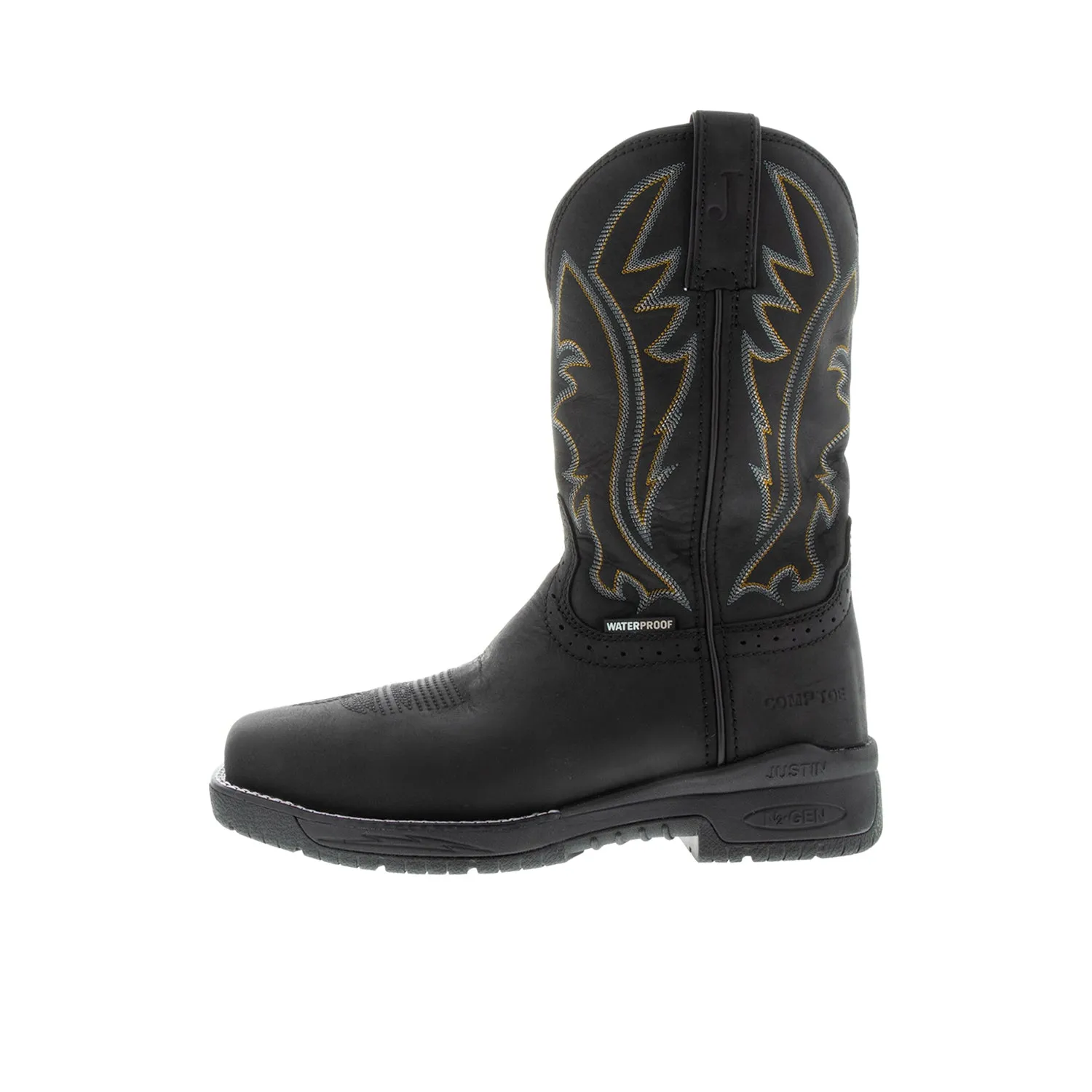 Justin Boots Men's Nitread 11" Waterproof Nano Comp Toe Work Boot sold by Work World product image thumbnail 2