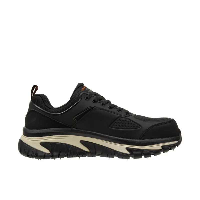 Skechers Men's Arch Fit Road Walker - Raylan Comp Toe Work Shoe made by Skechers