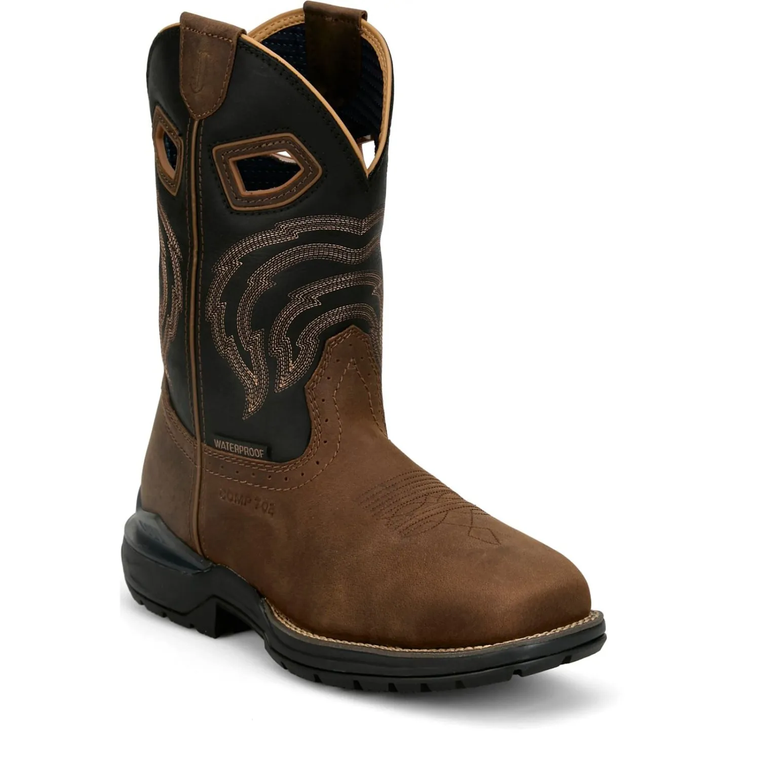 Justin Boots Men's Slickline 11" Waterproof Nano Comp Toe Work Boot sold by Work World product image thumbnail 3
