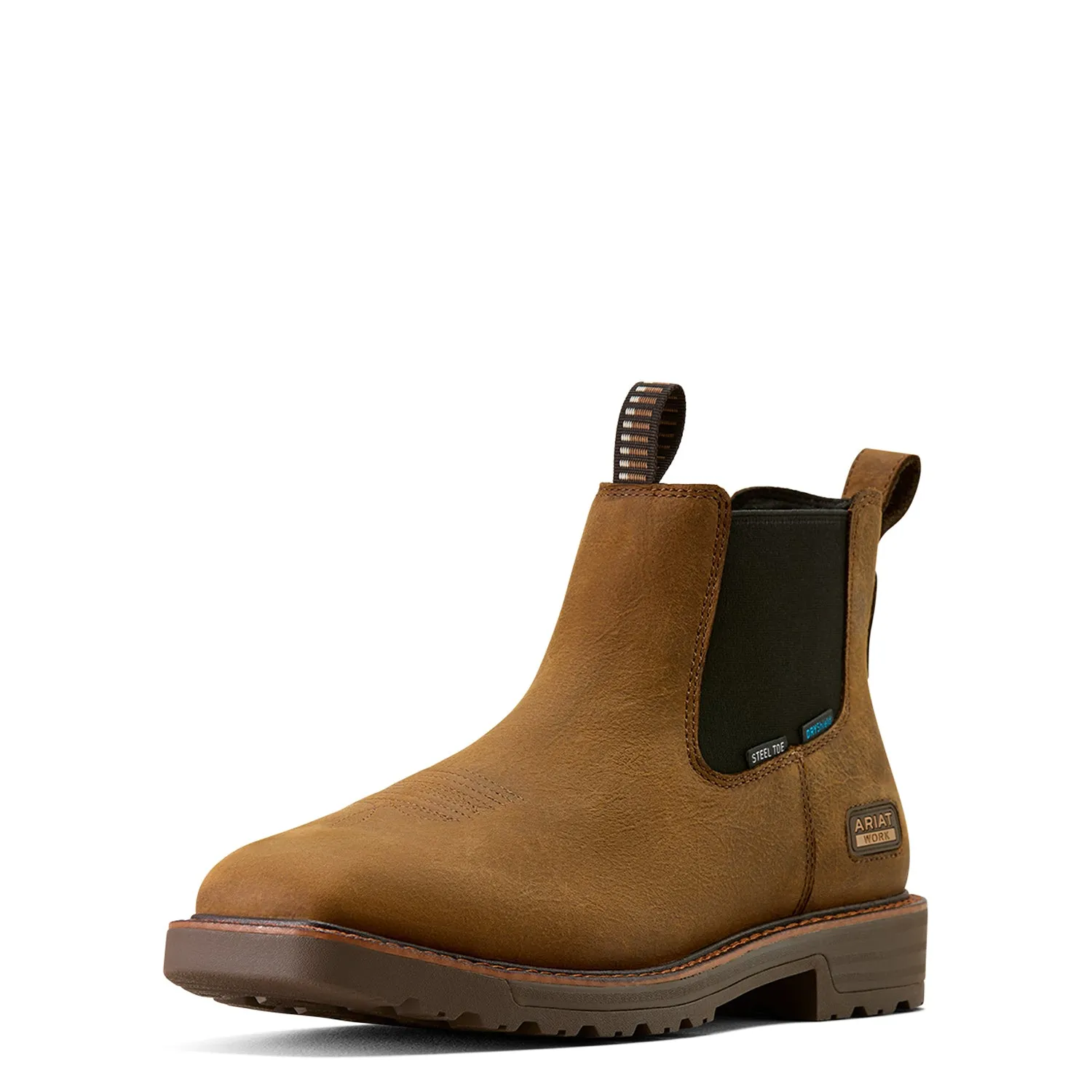 Ariat Men's Activator Chelsea Waterproof Wide Square Toe Steel Toe Work Boot sold by Work World product image thumbnail 2