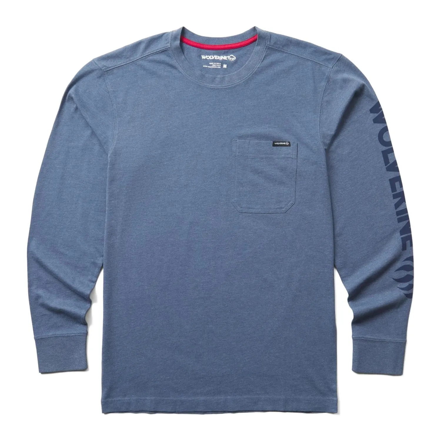 Wolverine Men's Classic Graphic Long Sleeve Pocket Tee sold by Work World product image thumbnail 5