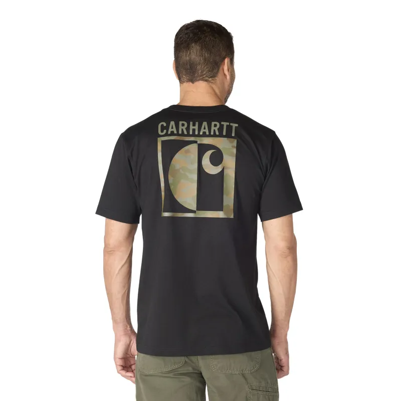 Carhartt Men's Irvine Relaxed Fit Block Camo Graphic T-Shirt made by Carhartt