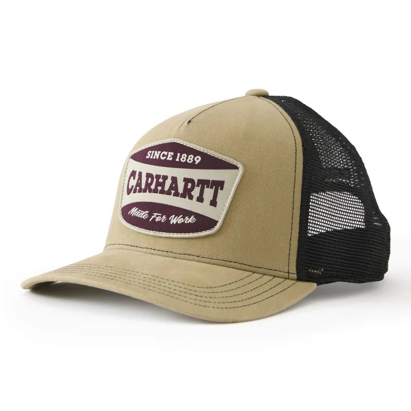 Carhartt Canvas Mesh-Back Patch Cap made by Carhartt