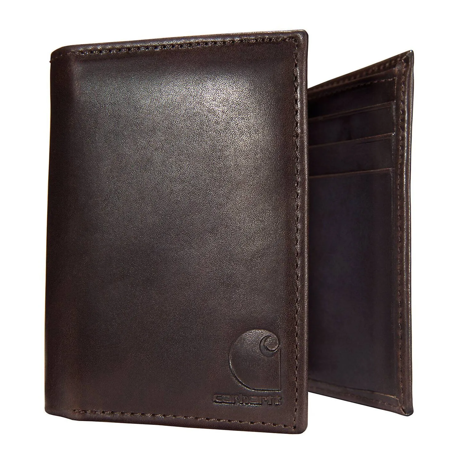Carhartt Oil Tan Leather Trifold Wallet sold by Work World product image thumbnail 3
