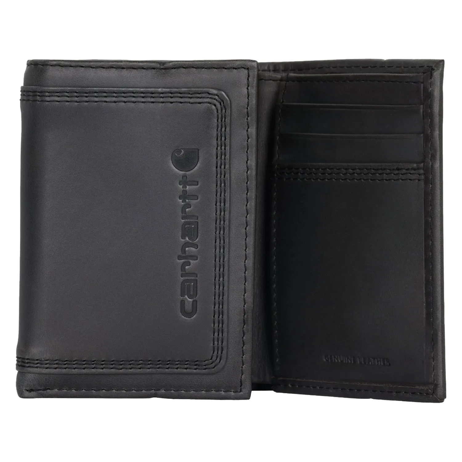 Carhartt Leather Triple-Stitched Trifold Wallet sold by Work World product image thumbnail 3
