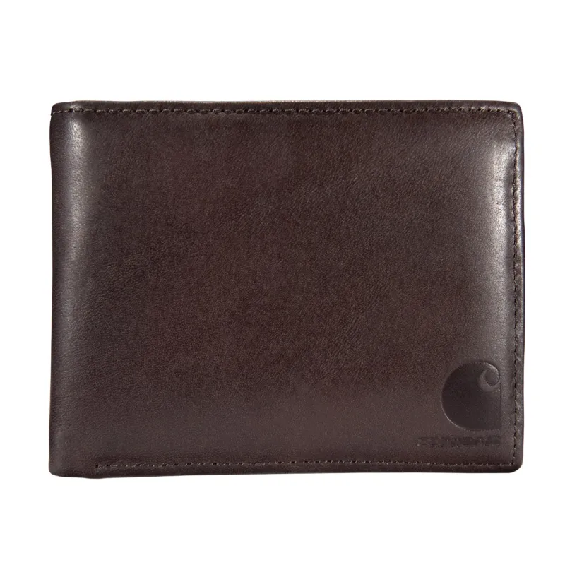 Carhartt Oil Tan Leather Passcase Wallet made by Carhartt