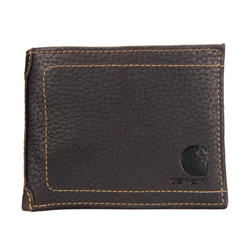 Carhartt Pebble Leather Passcase Wallet made by Carhartt
