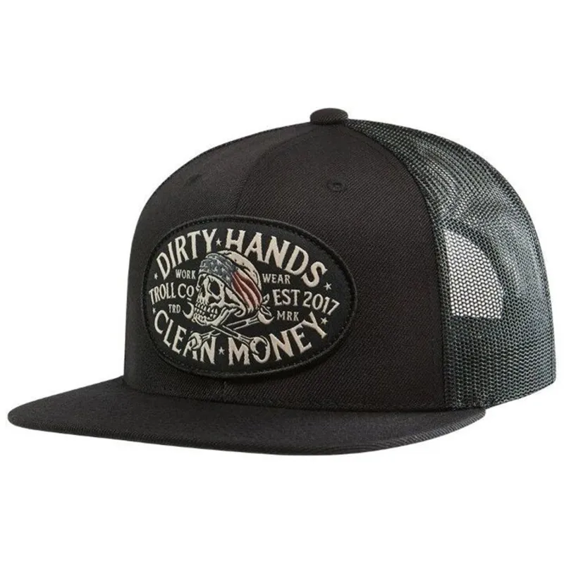 Troll Co. Pirate DHCM Patch Trucker Hat made by Work World