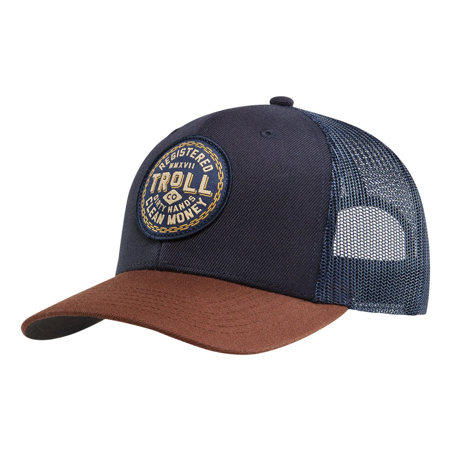 Troll Co. DHCM Chain Gang Curved Brim Trucker Hat sold by Work World