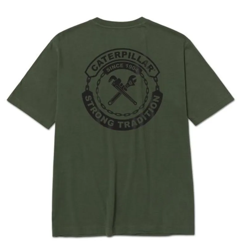 CAT Men's Basic Graphic Tee made by Caterpillar