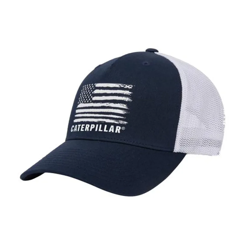 CAT Flag Flexfit 110 Cap made by Caterpillar