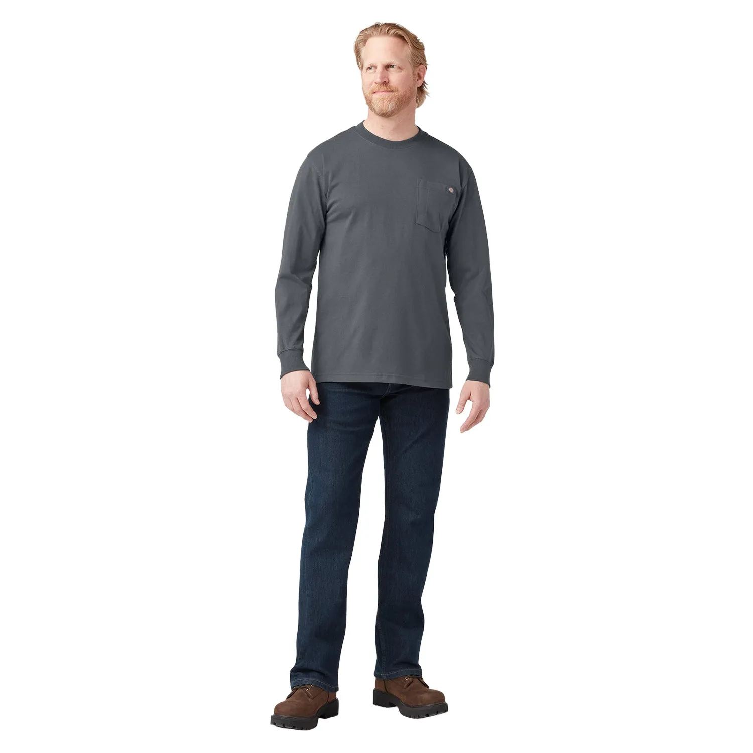 Dickies Men's Long Sleeve Heavyweight Pocket T-Shirt sold by Work World product image thumbnail 4
