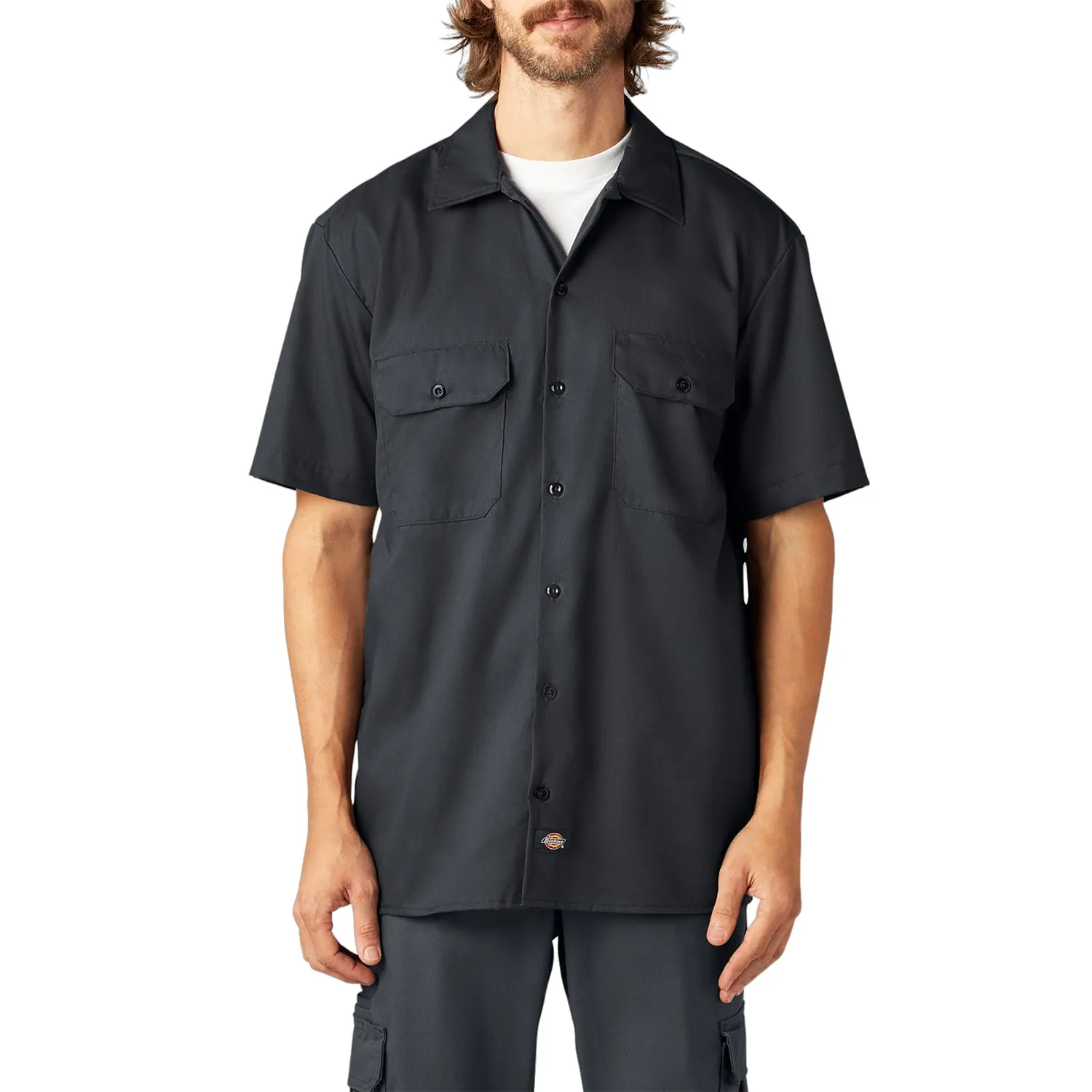 Dickies Men's FLEX Relaxed Fit Short Sleeve Work Shirt sold by Work World