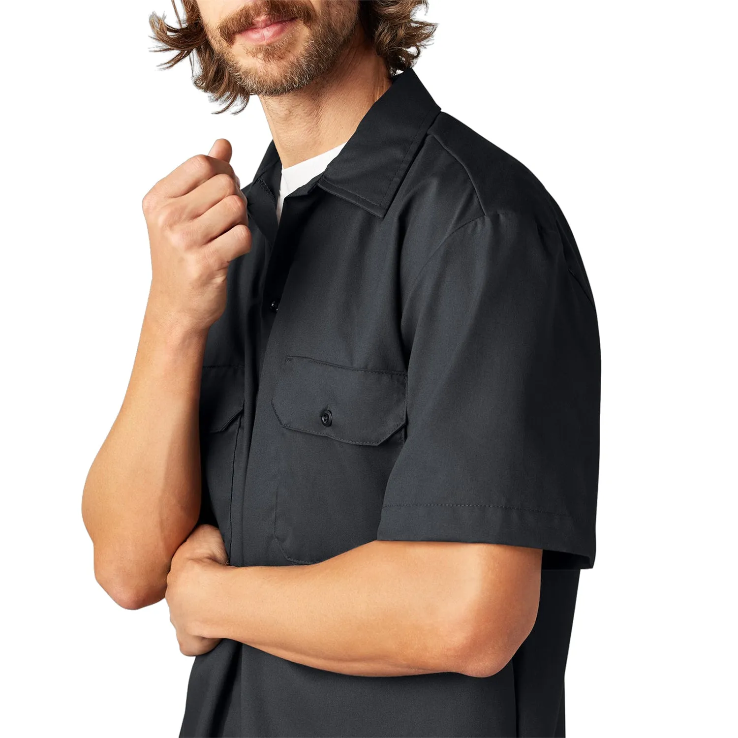 Dickies Men's FLEX Relaxed Fit Short Sleeve Work Shirt sold by Work World product image thumbnail 5