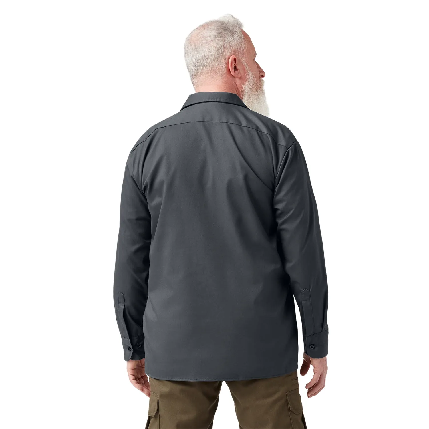Dickies Men's FLEX Relaxed Fit Long Sleeve Work Shirt sold by Work World product image thumbnail 2