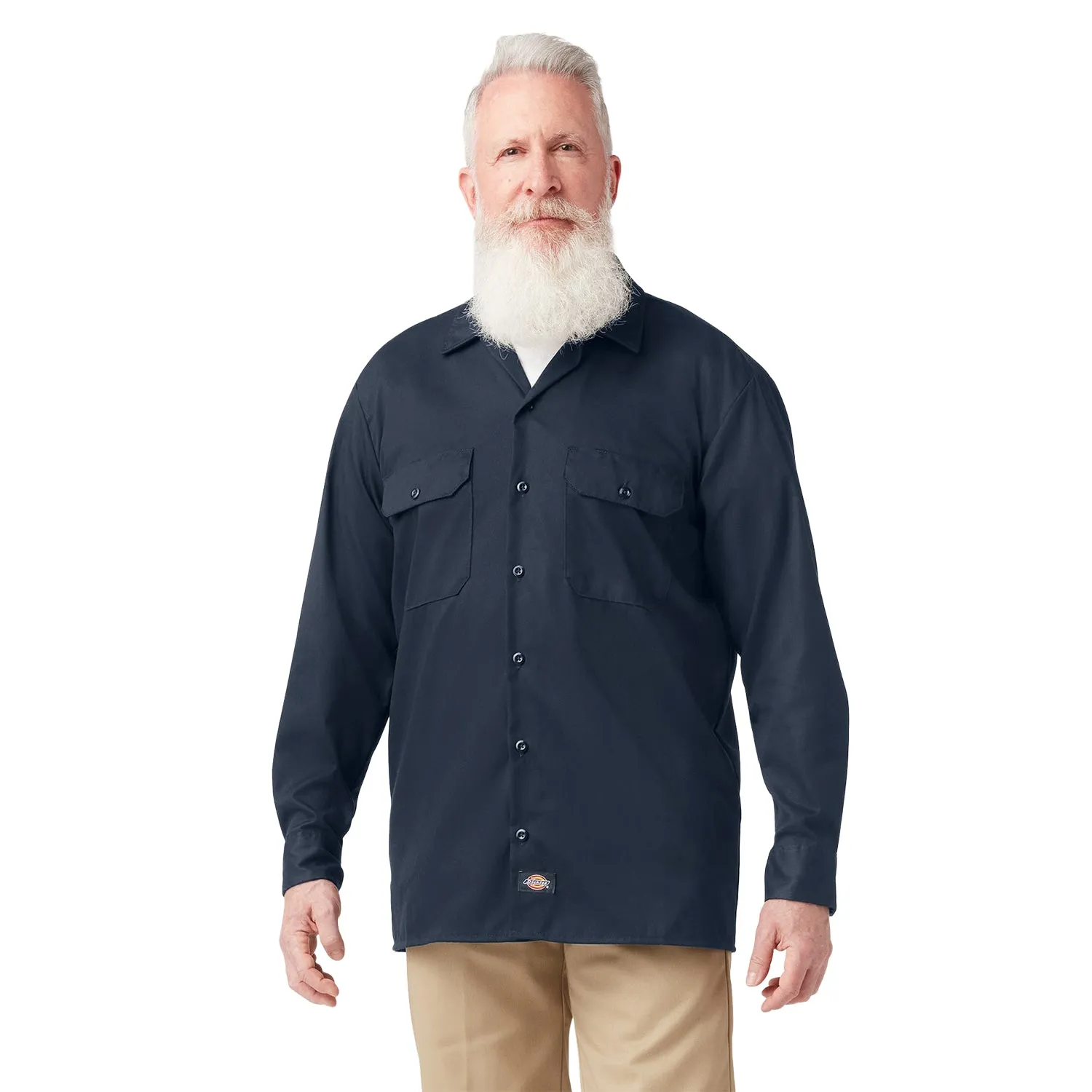 Dickies Men's FLEX Relaxed Fit Long Sleeve Work Shirt sold by Work World product image thumbnail 5