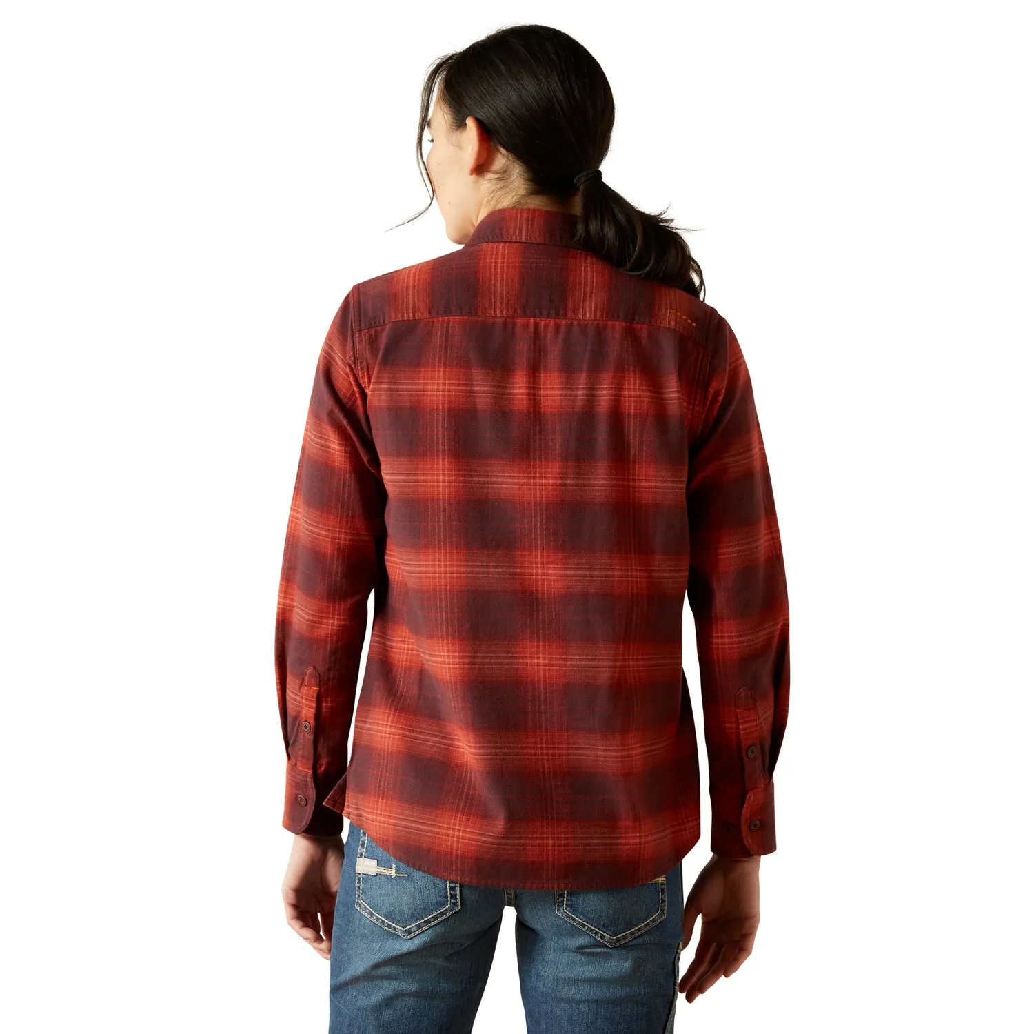 Ariat Women's Rebar Flannel DuraStretch Long Sleeve Work Shirt sold by Work World product image thumbnail 2