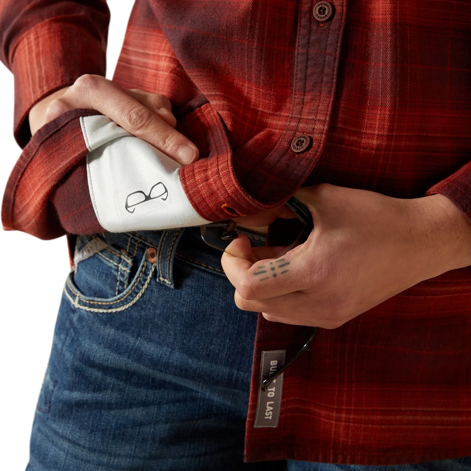 Ariat Women's Rebar Flannel DuraStretch Long Sleeve Work Shirt sold by Work World product image thumbnail 3