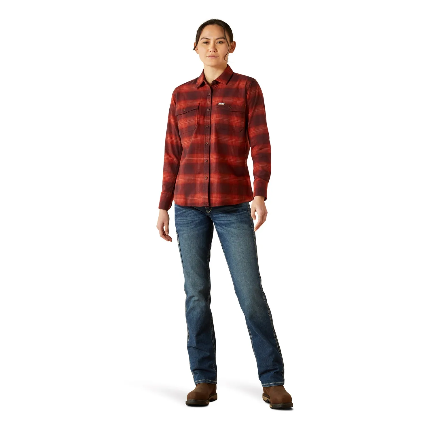 Ariat Women's Rebar Flannel DuraStretch Long Sleeve Work Shirt sold by Work World product image thumbnail 5