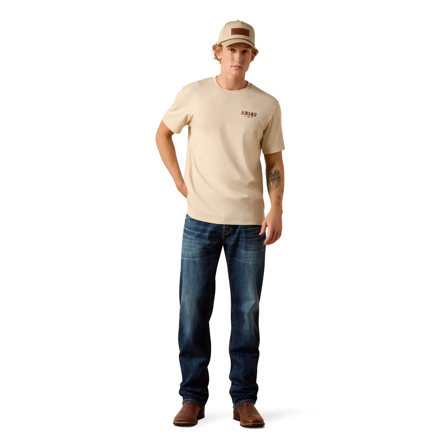 Ariat Men's Cowboy Up Classic Fit T-Shirt sold by Work World product image thumbnail 4