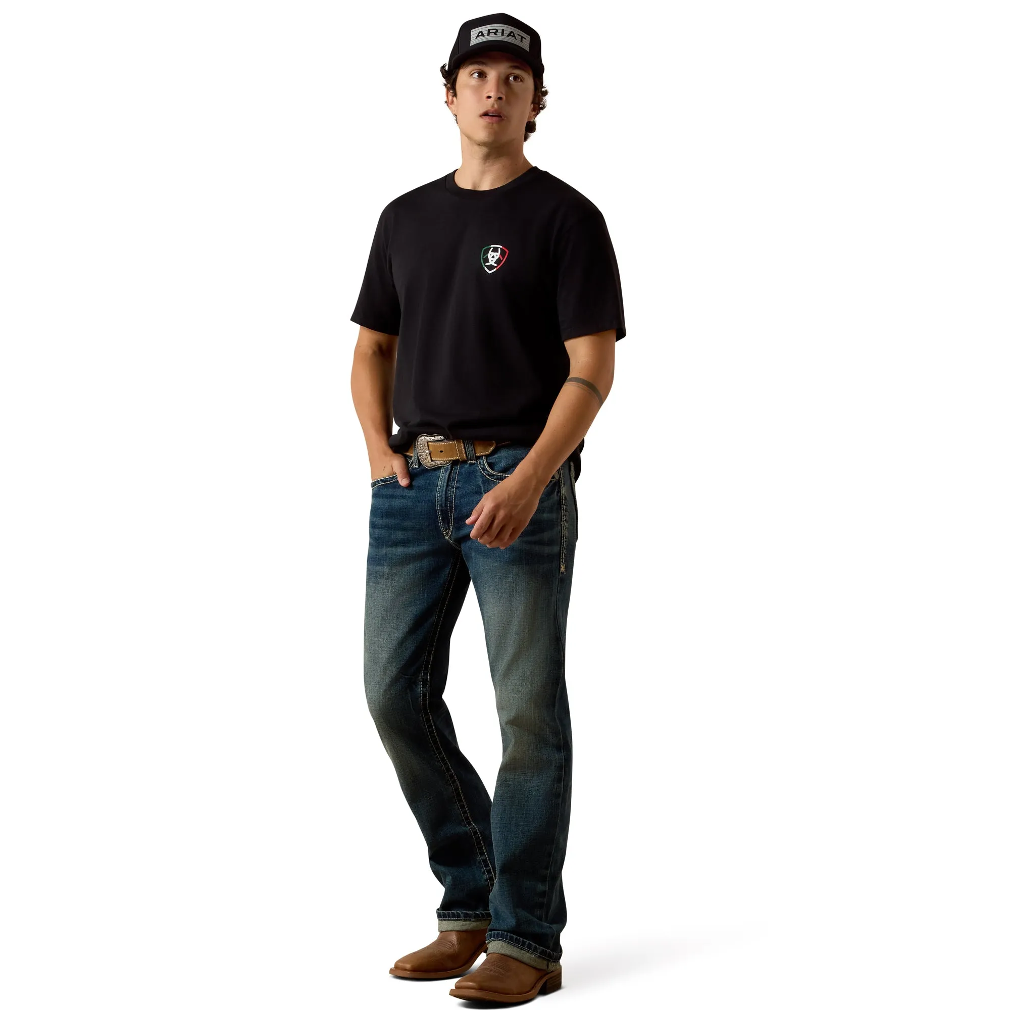 Ariat Men's Buckin Baqueno Short Sleeve T-Shirt sold by Work World product image thumbnail 5