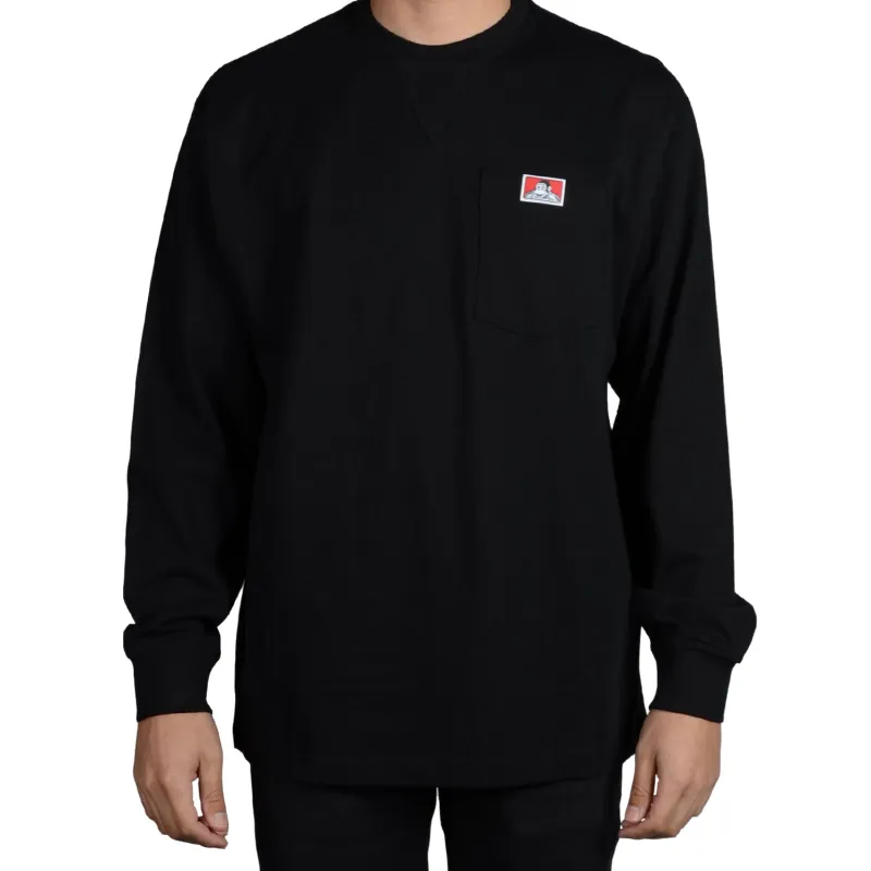 Ben Davis Men's Heavy Duty Long Sleeve Pocket T-Shirt made by Ben Davis