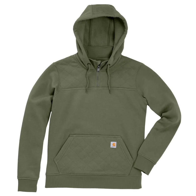 Carhartt Women's Paxton Quilted RF 1/4 Zip Hoodie made by Carhartt