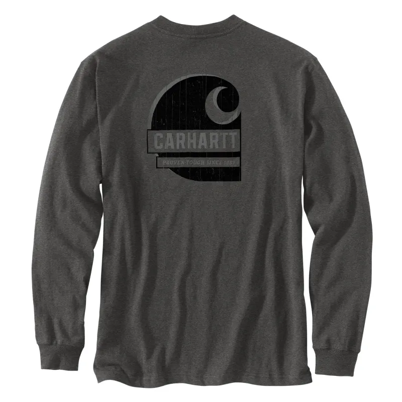 Carhartt Men's Irvine Tough C Graphic Relaxed Fit Pocket Long Sleeve T-Shirt made by Carhartt