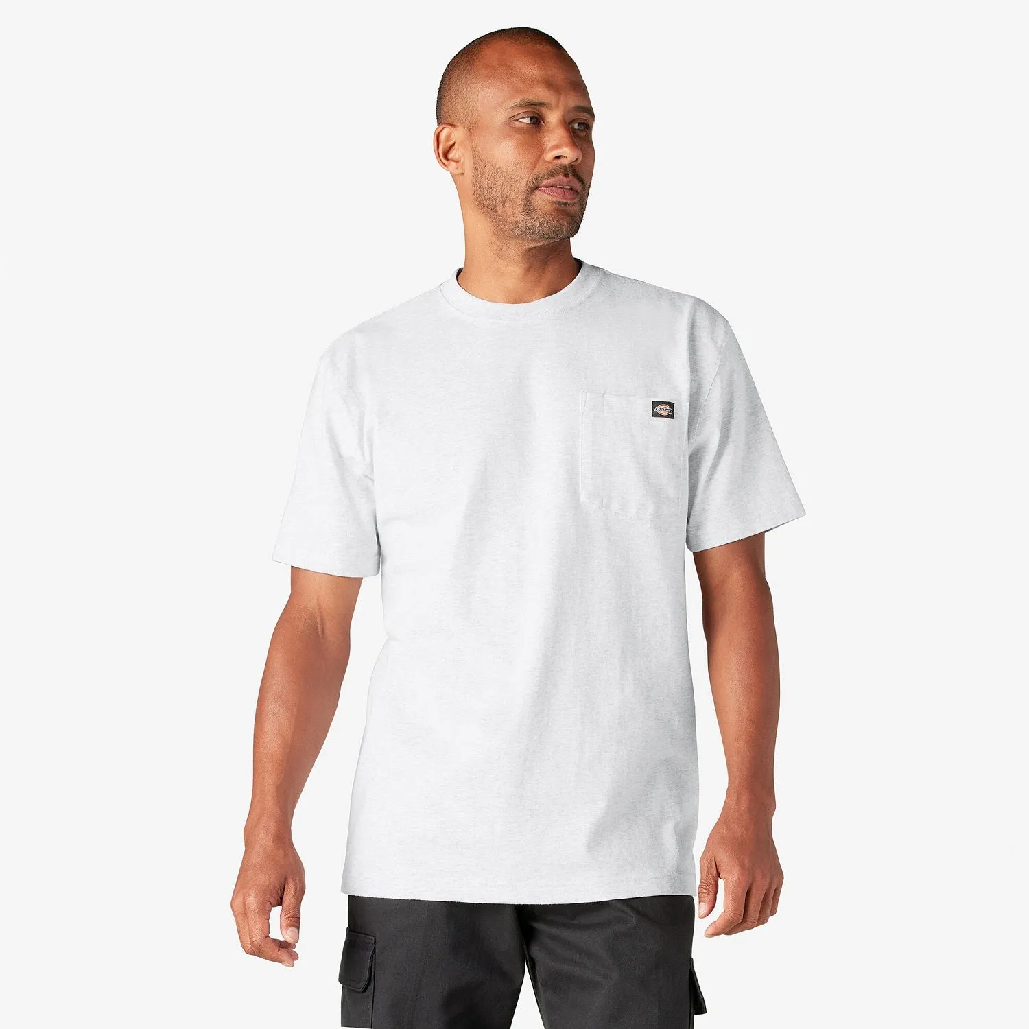 Dickies Men's Heavyweight Short Sleeve Pocket T-Shirt_Ash Gray sold by Work World