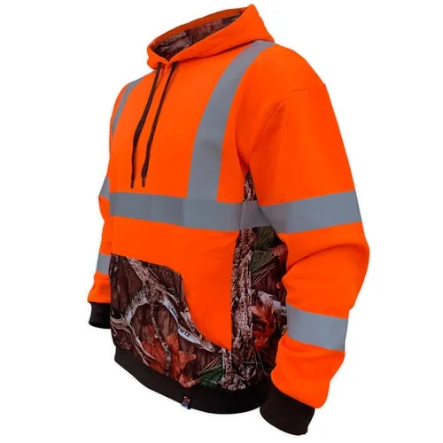 SafetyShirtz Men's SS360° Class 3 Deepwoods™ Hoodie_Orange sold by Work World product image thumbnail 3