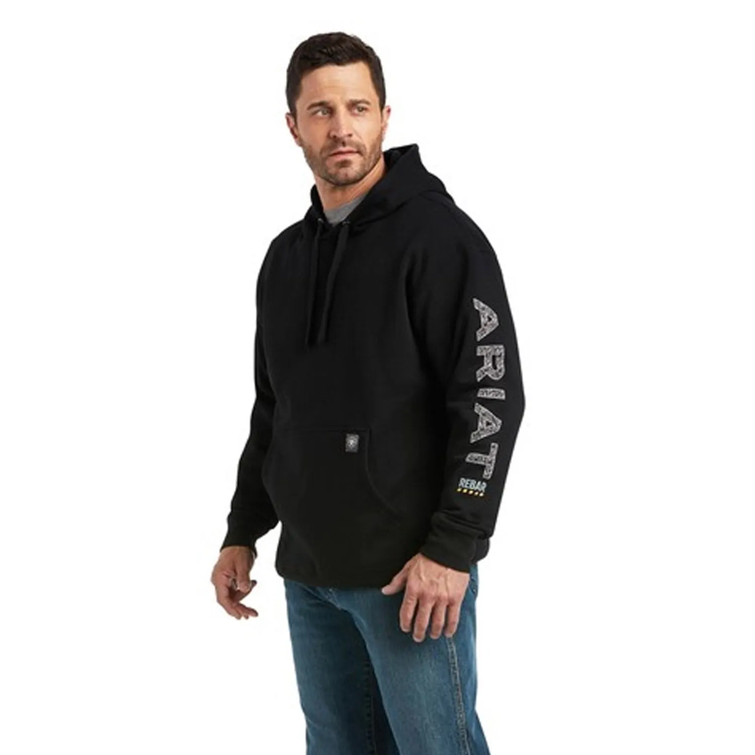 Ariat Men's Rebar Roughneck Pullover Hoodie sold by Work World product image thumbnail 2