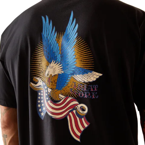 Ariat Men's Rebar Workman Victory Eagle Short Sleeve T-Shirt sold by Work World product image thumbnail 3