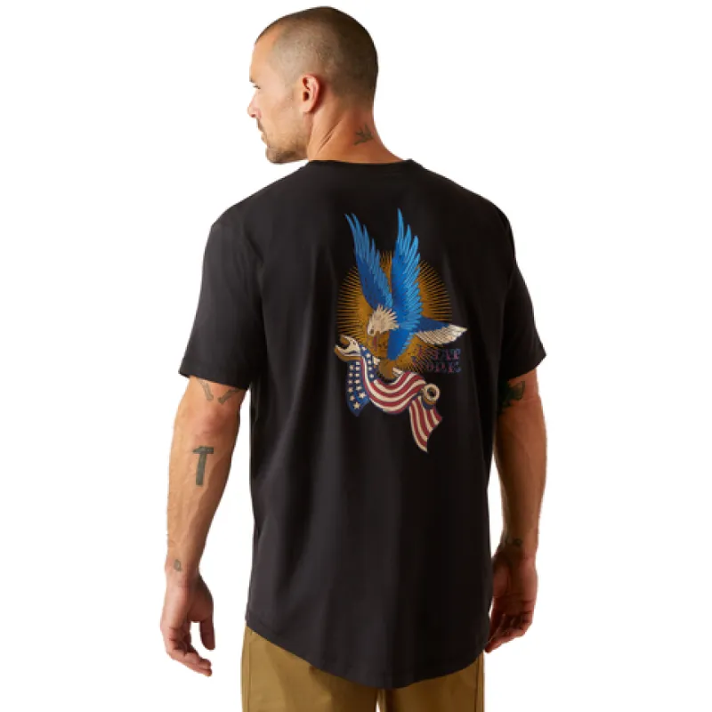 Ariat Men's Rebar Workman Victory Eagle Short Sleeve T-Shirt sold by Work World