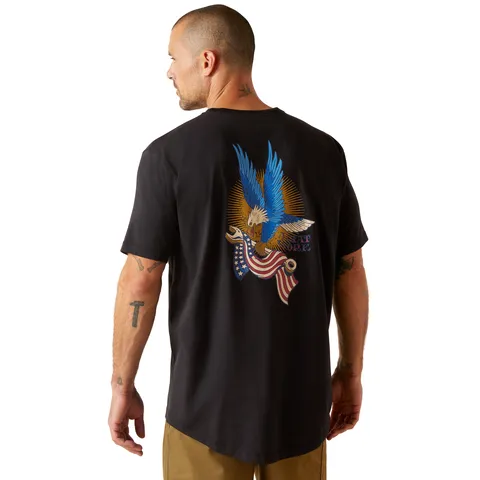 Ariat Men's Rebar Workman Victory Eagle Short Sleeve T-Shirt sold by Work World