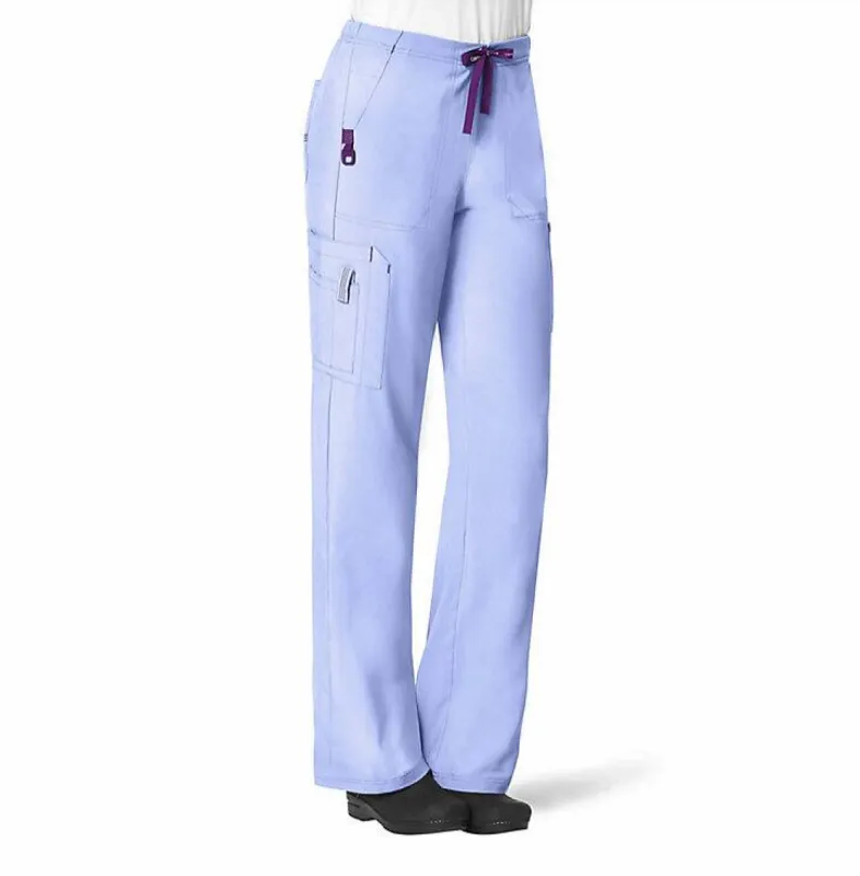 Carhartt Women's Force® Cross-Flex Utility Boot Cut Cargo Scrub Pant_Ceil Blue sold by Work World