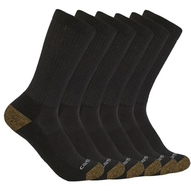 Carhartt Men's Midweight Crew 6-Pack Socks sold by Work World
