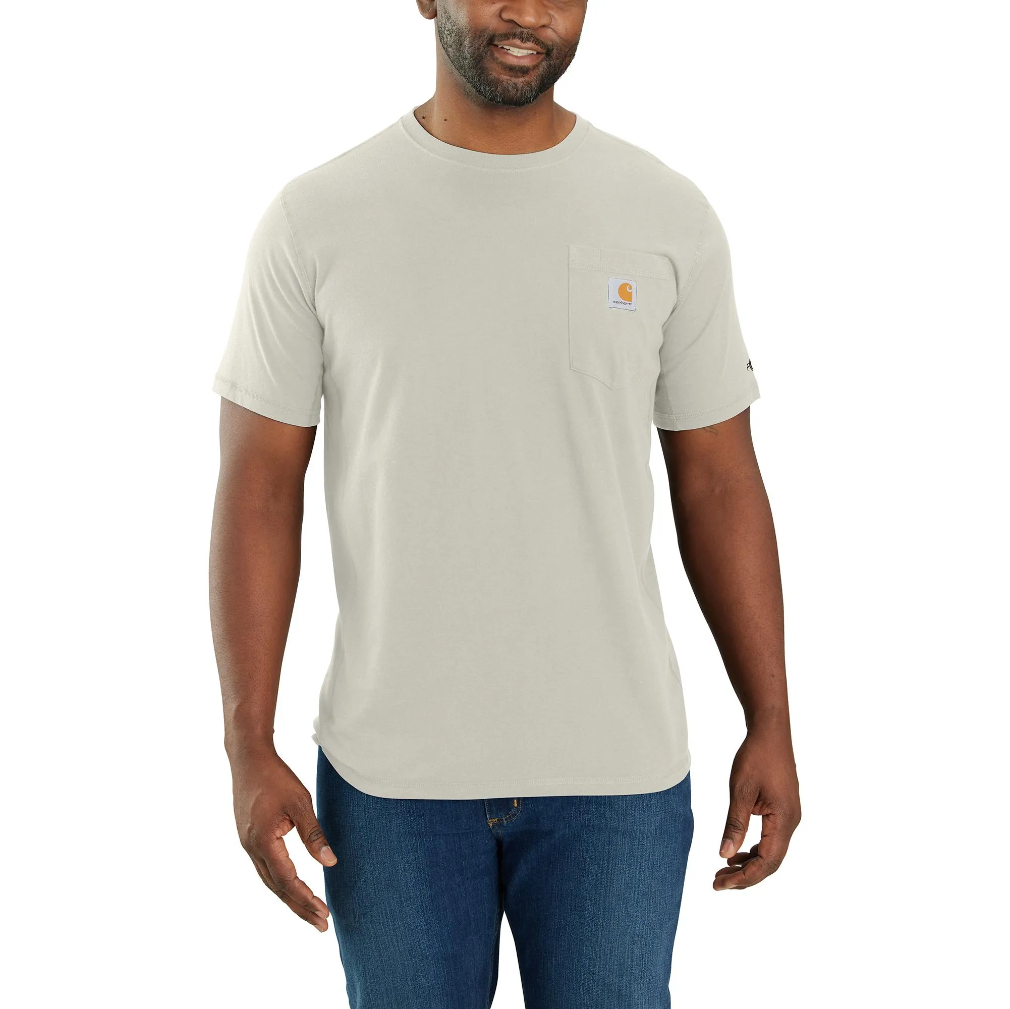 Carhartt Men's Force® Relaxed Fit Midweight Short Sleeve Pocket Tee_Malt sold by Work World