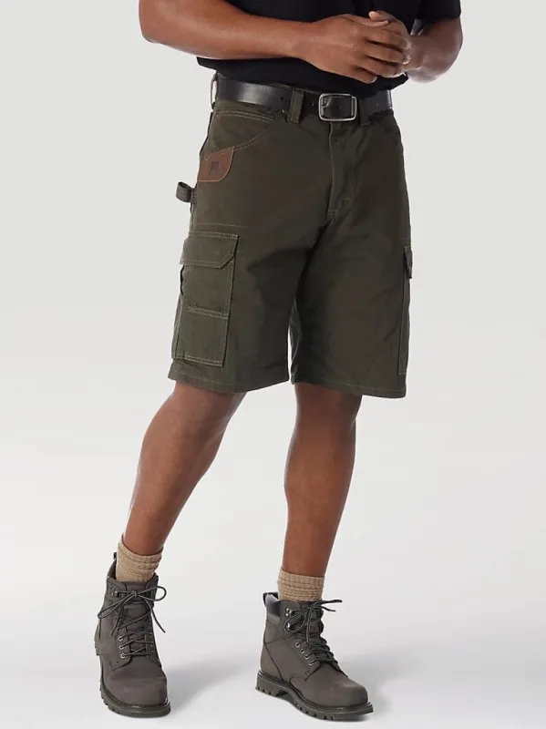 Wrangler® RIGGS Workwear® Men's Ripstop Ranger Cargo Short_Loden sold by Work World