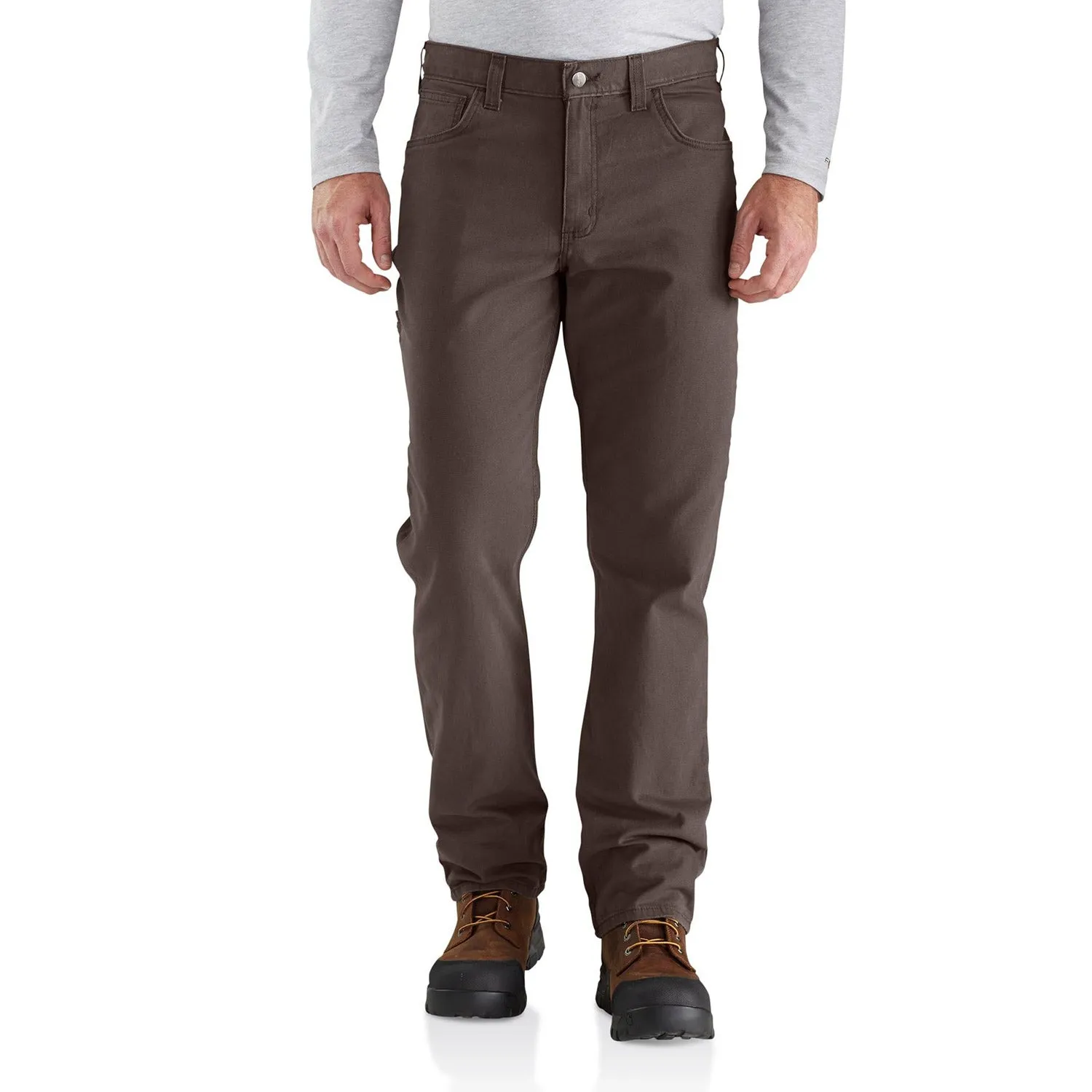 Carhartt Men's Rugged Flex® Rigby Five Pocket Pant_Dark Coffee sold by Work World