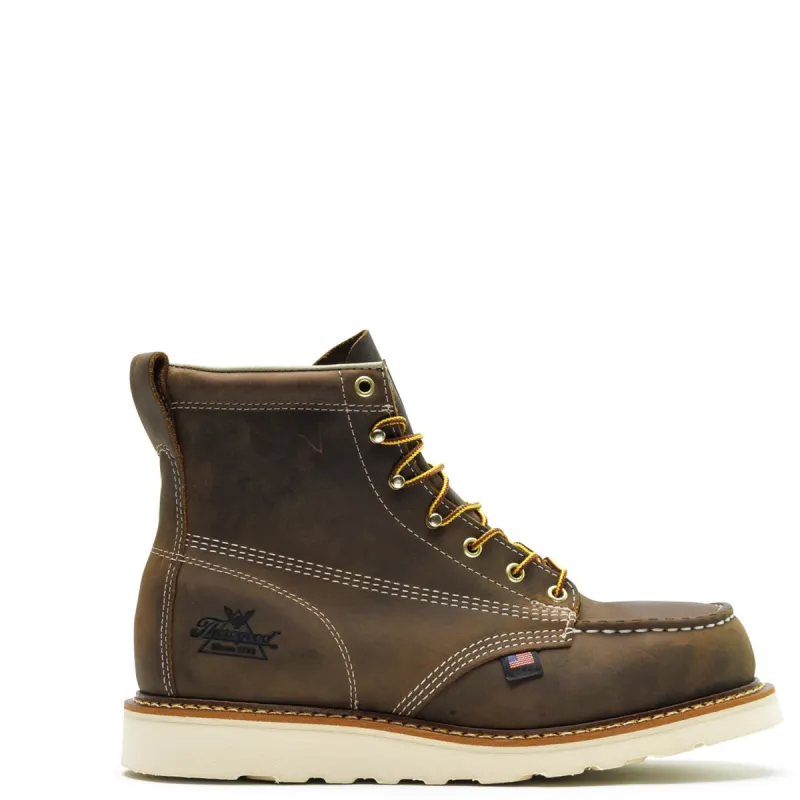 Thorogood Men's American Heritage 6" Moc Toe Steel Toe Work Boot sold by Work World