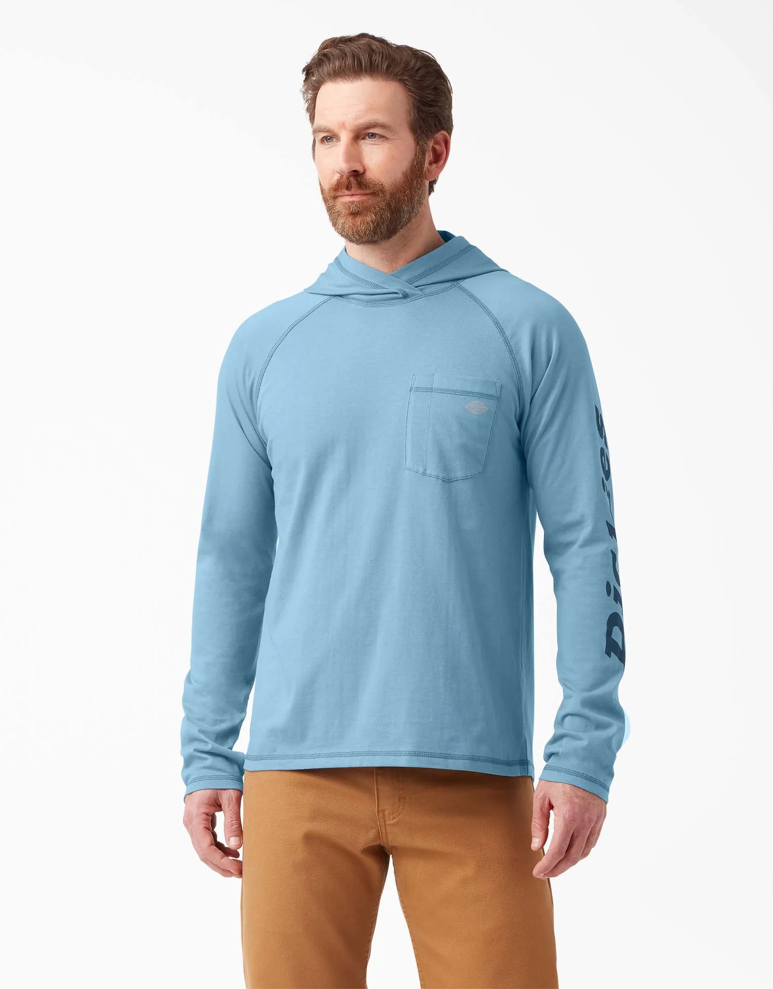 Dickies Men's Cooling Hooded Long Sleeve Performance Sun Shirt sold by Work World product image thumbnail 3