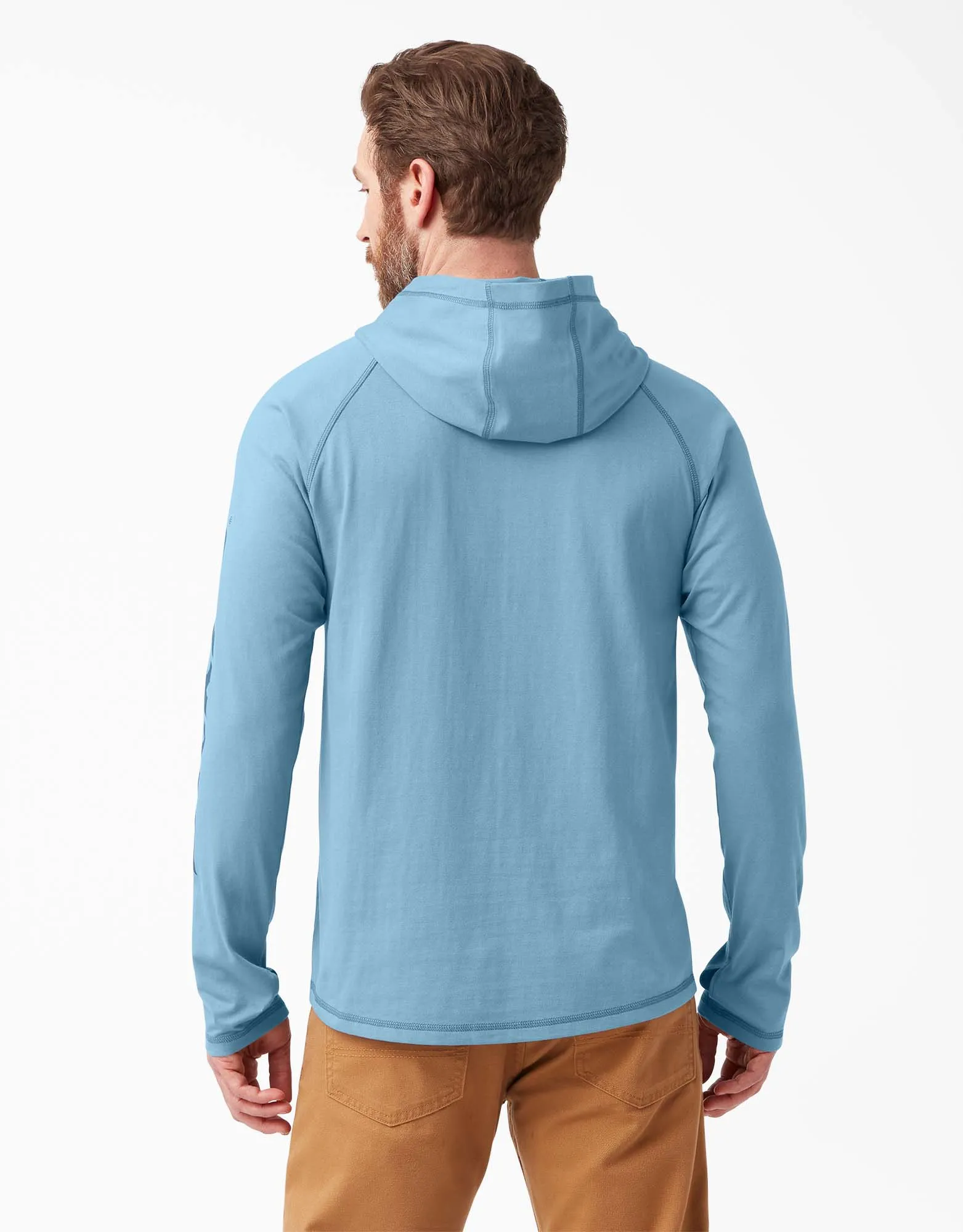 Dickies Men's Cooling Hooded Long Sleeve Performance Sun Shirt sold by Work World product image thumbnail 4