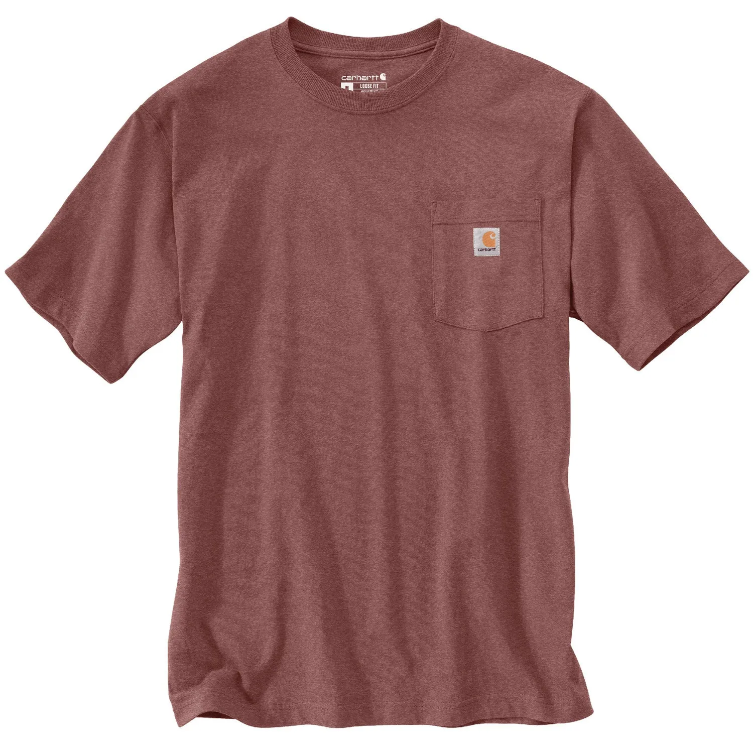 Carhartt Men's Short Sleeve Pocket T-Shirt_Apple Butter Heather sold by Work World product image thumbnail 2