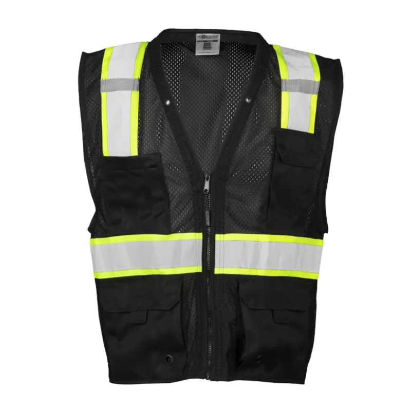 ML Kishigo Men's Enhanced Visibility Multi Pocket Mesh Vest sold by Work World