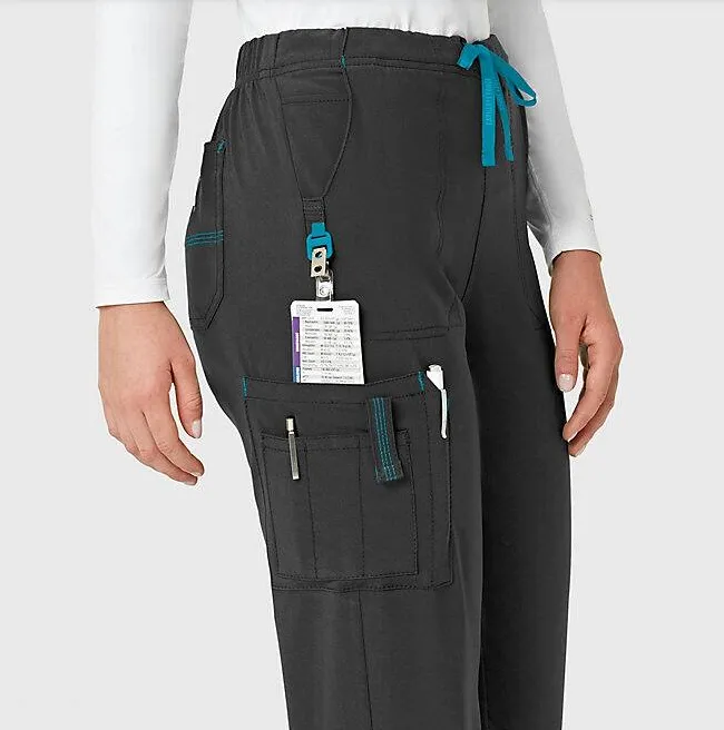 Carhartt Women's Force® Cross-Flex Utility Boot Cut Cargo Scrub Pant_Black sold by Work World product image thumbnail 3