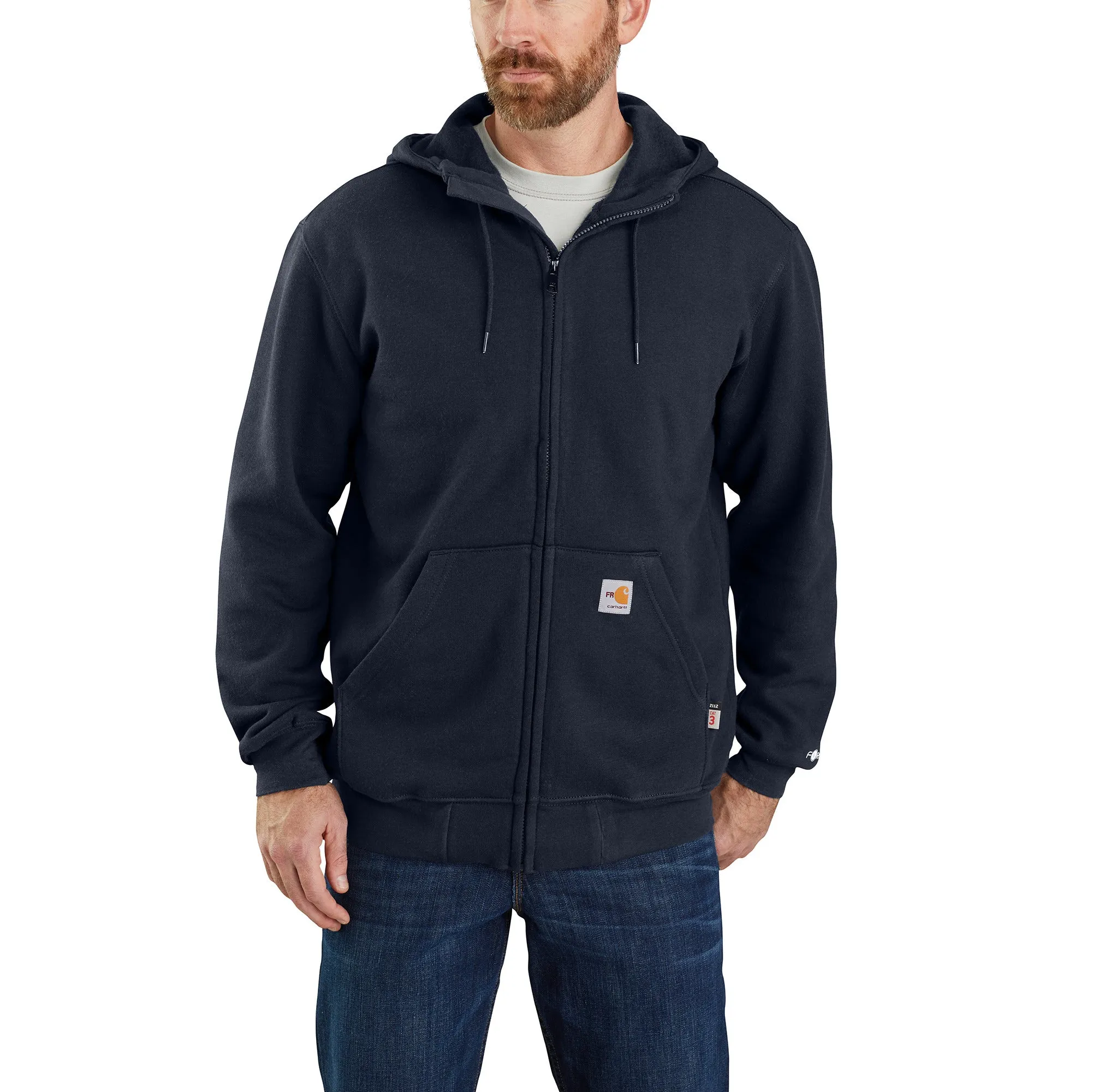 Carhartt Men's Flame-Resistant Force® Loose Fit Midweight Zip Front Sweatshirt sold by Work World