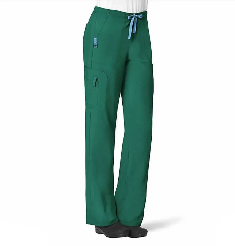 Carhartt Women's Force® Cross-Flex Utility Boot Cut Cargo Scrub Pant_Hunter Green sold by Work World