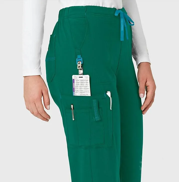 Carhartt Women's Force® Cross-Flex Utility Boot Cut Cargo Scrub Pant_Hunter Green sold by Work World product image thumbnail 3