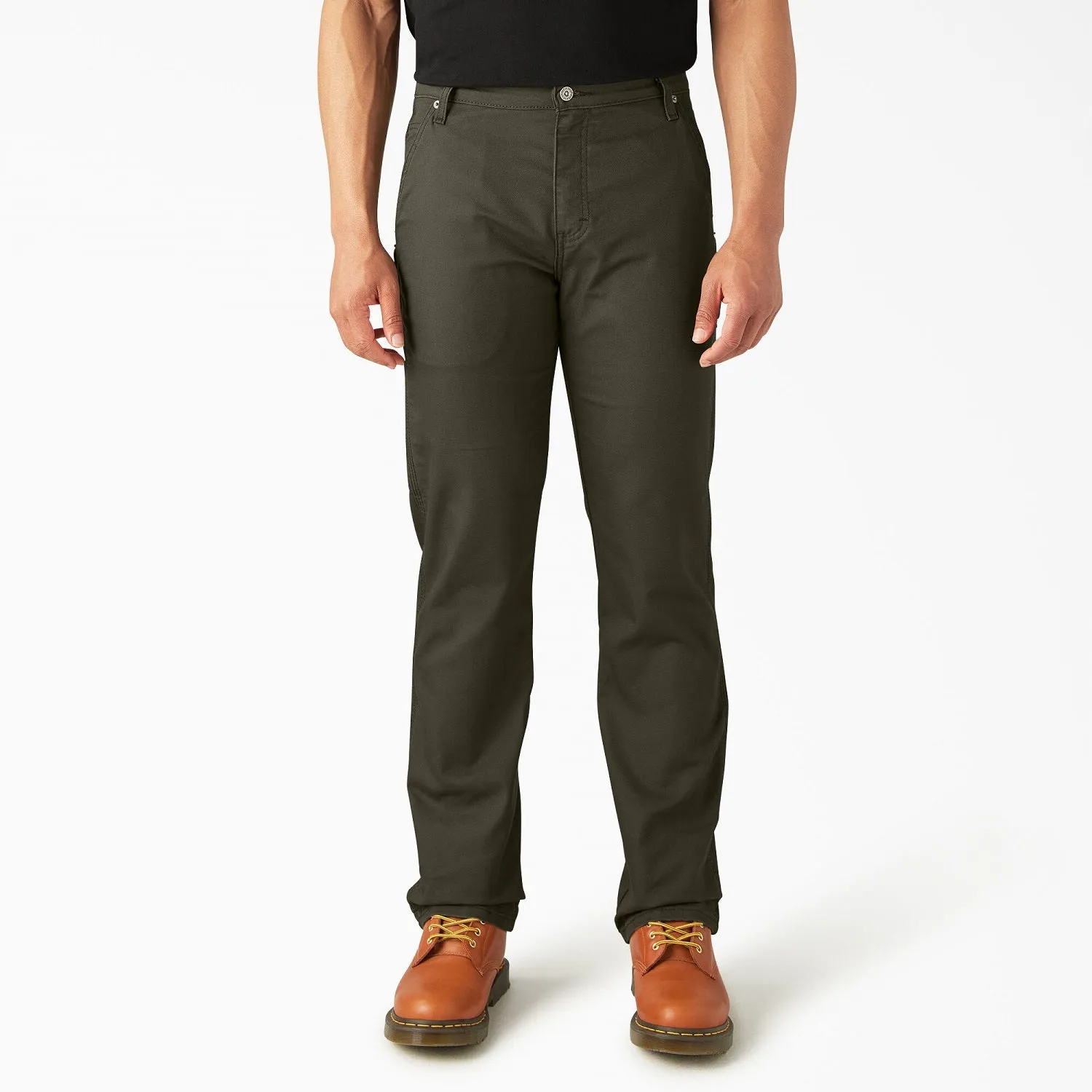 Dickies Men's FLEX Regular Fit Duck Carpenter Pant_Stonewashed Moss sold by Work World